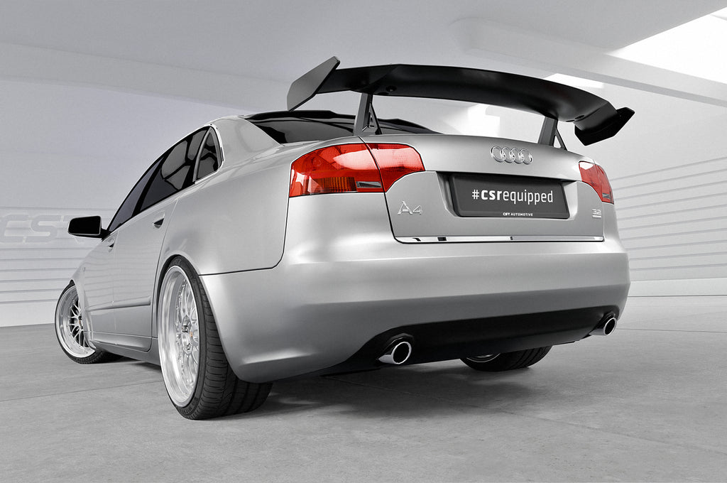 CSR Schwanenhals Heckflügel mit ABE für Audi A4 / S4 / RS4 B7 (Typ 8E) / Seat Exeo Limousine SHF010-D02-F002-F-L Design 2