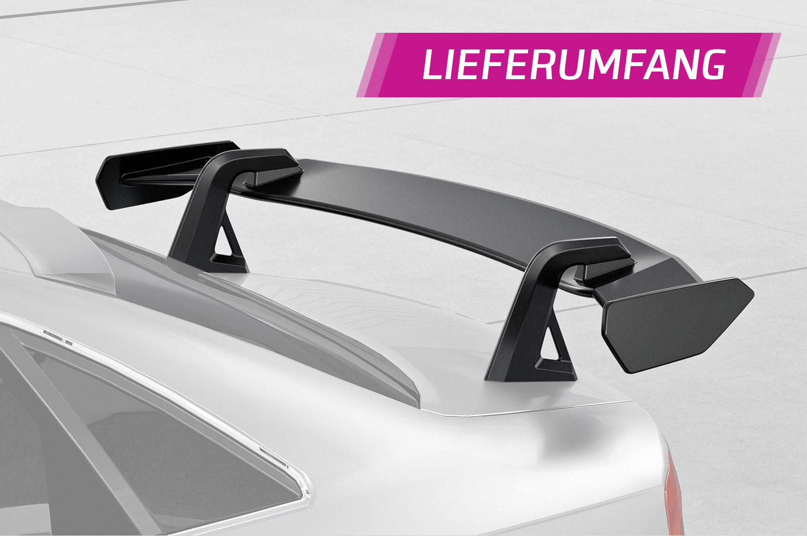 CSR Schwanenhals Heckflügel mit ABE für Audi A4 / S4 / RS4 B7 (Typ 8E) / Seat Exeo Limousine SHF010-D02-F002-F-L Design 2