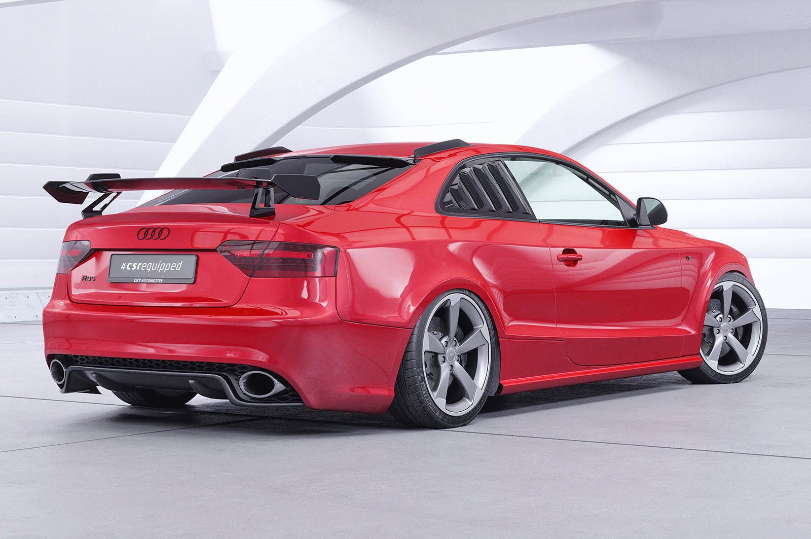 CSR Schwanenhals Heckflügel mit ABE für Audi A5 / S5 / RS5 (8T) Coupe SHF012