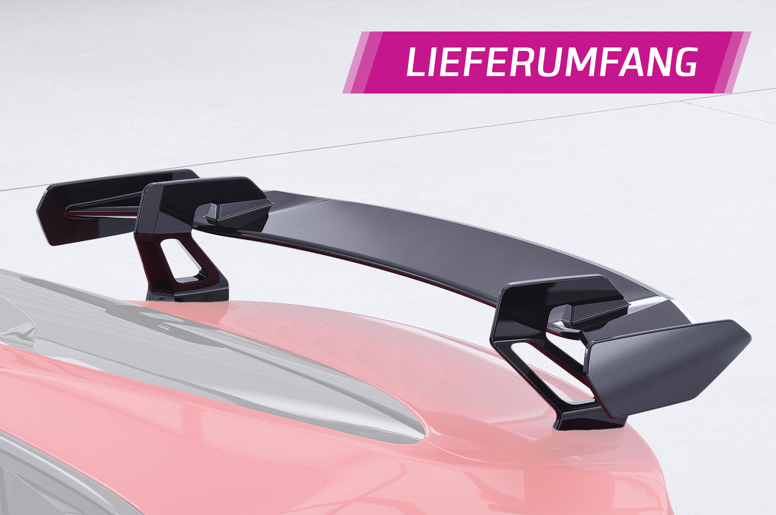 CSR Schwanenhals Heckflügel mit ABE für Audi A5 / S5 / RS5 (8T) Coupe SHF012-D01-F002-F-L Design 1
