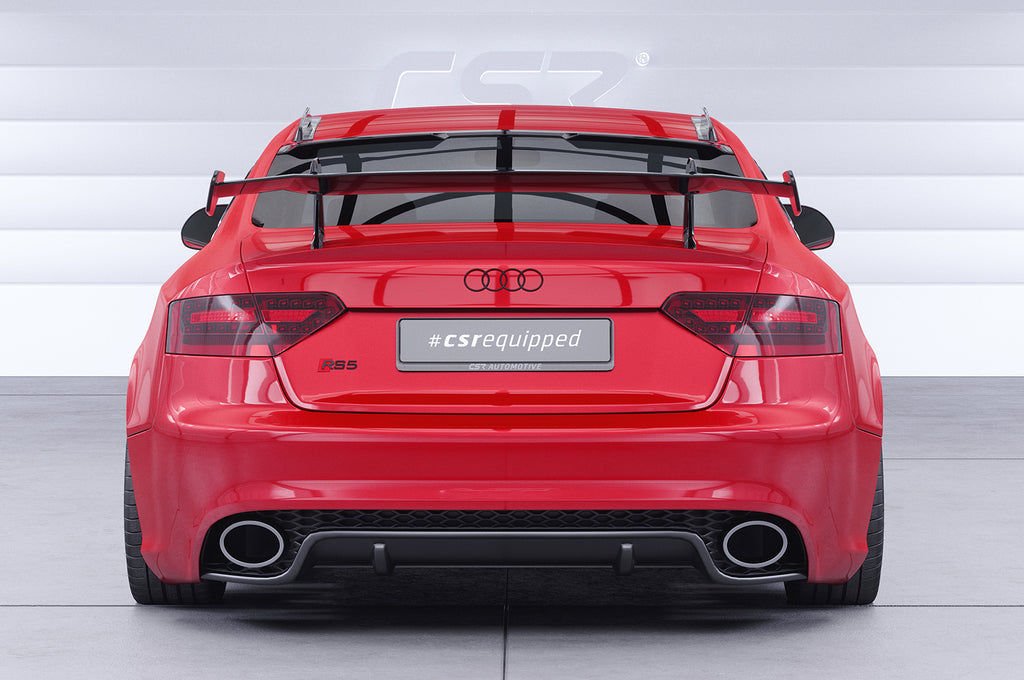 CSR Schwanenhals Heckflügel mit ABE für Audi A5 / S5 / RS5 (8T) Coupe SHF012-D02-F002-F-L Design 2