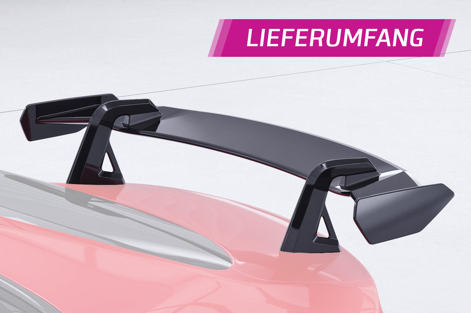CSR Schwanenhals Heckflügel mit ABE für Audi A5 / S5 / RS5 (8T) Coupe SHF012-D02-F002-F-L Design 2