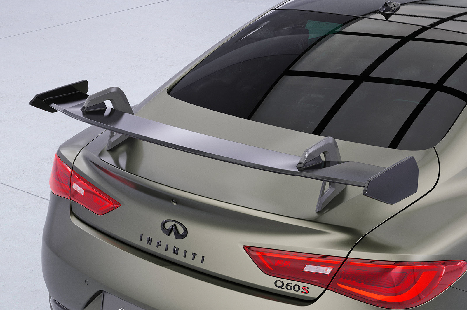 CSR Schwanenhals Heckflügel mit ABE für Infiniti Q60 / Q60S Coupe SHF014