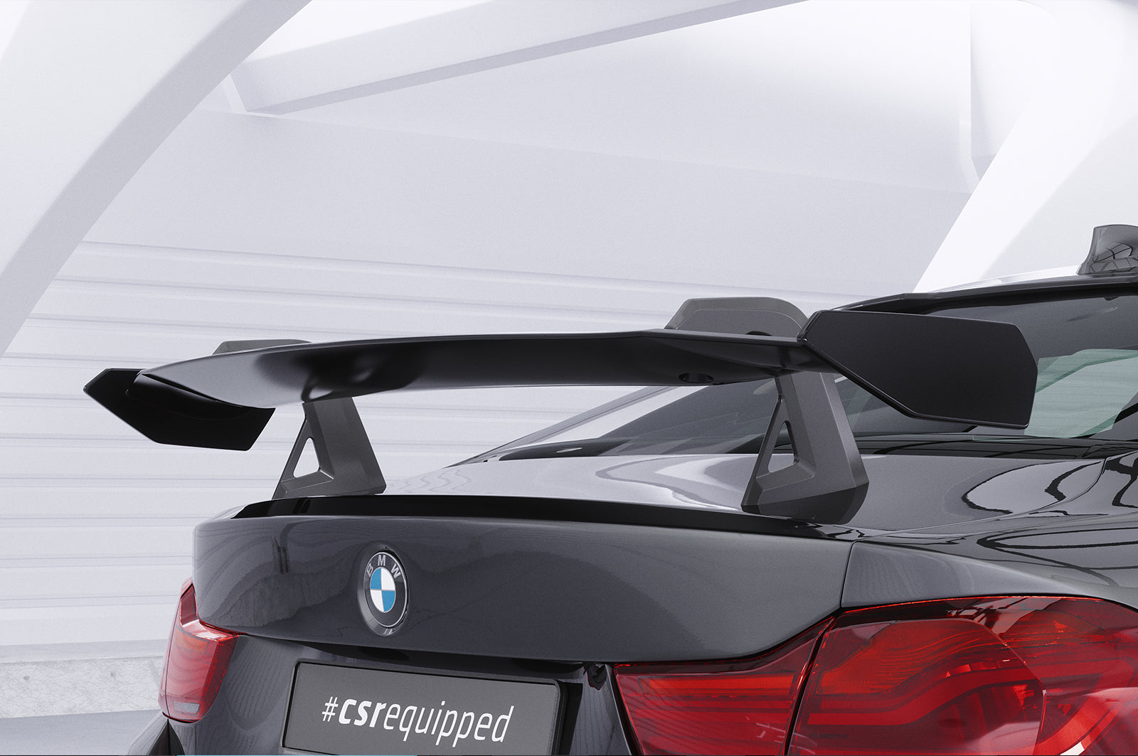 CSR Schwanenhals Heckflügel mit ABE für BMW 4er F32 Coupe SHF015