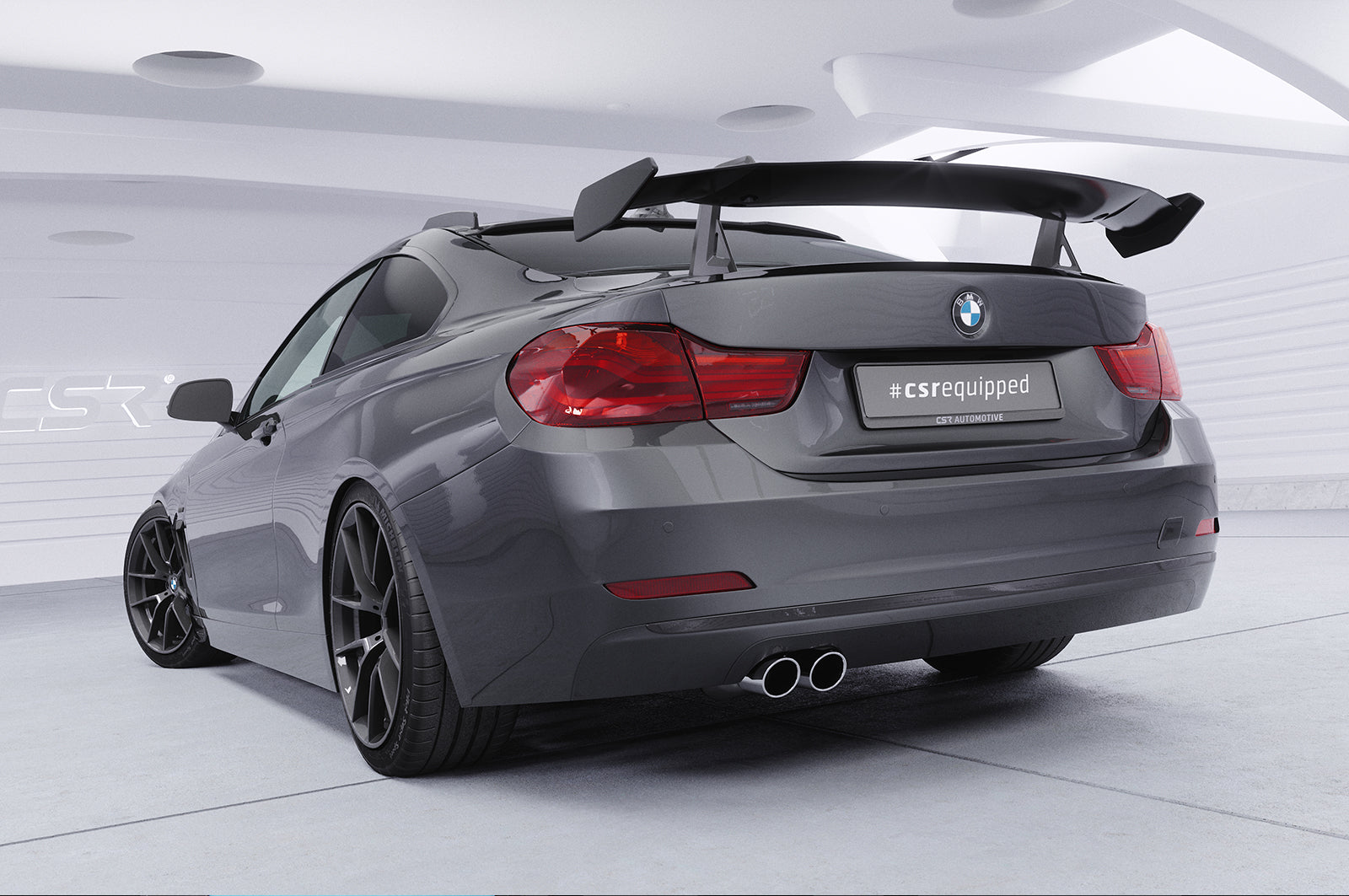 CSR Schwanenhals Heckflügel mit ABE für BMW 4er F32 Coupe SHF015