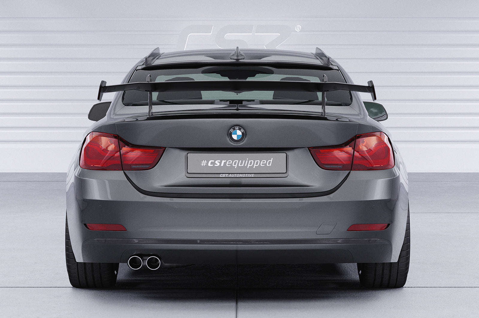 CSR Schwanenhals Heckflügel mit ABE für BMW 4er F32 Coupe SHF015-D02-F002-F-L Design 2