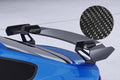 CSR Schwanenhals Heckflügel mit ABE für Audi A5 / S5 / RS5 (8T) Sportback SHF016-D01-C Carbon Look Hochglanz (keine Lackierung erforderlich)