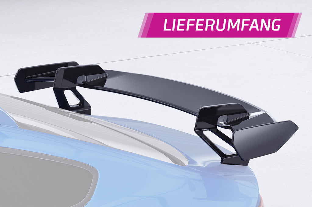 CSR Schwanenhals Heckflügel mit ABE für Audi A5 / S5 / RS5 (8T) Sportback SHF016-D01-C Carbon Look Hochglanz (keine Lackierung erforderlich)