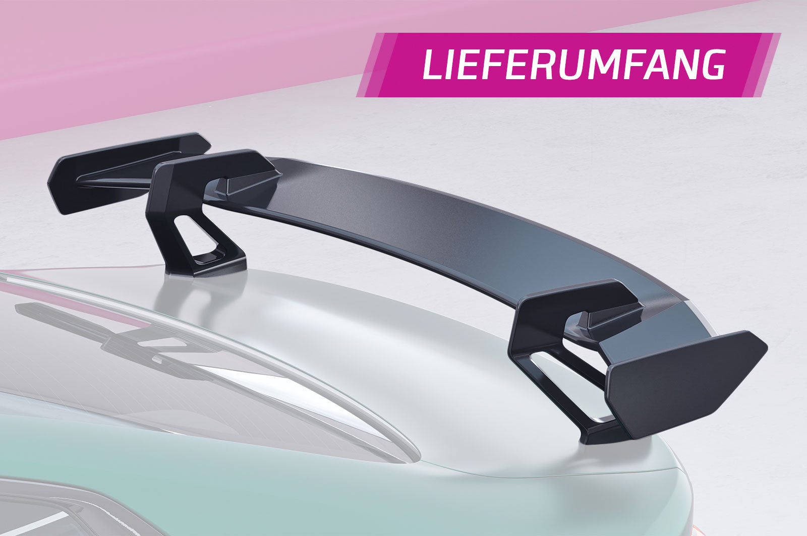 CSR Schwanenhals Heckflügel mit ABE für BMW 4er G22 / M4 G82 Coupe SHF017-D01-F002-F-L Design 1