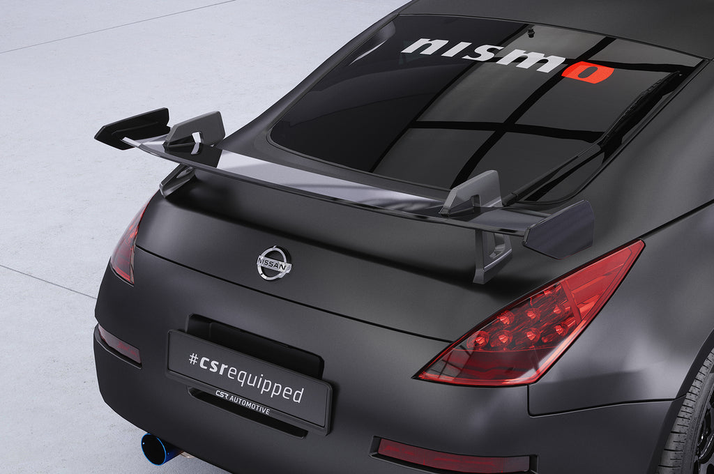 CSR Schwanenhals Heckflügel mit ABE für Nissan 350Z (Z33) Coupe SHF018-D01-F002-F-L Design 1