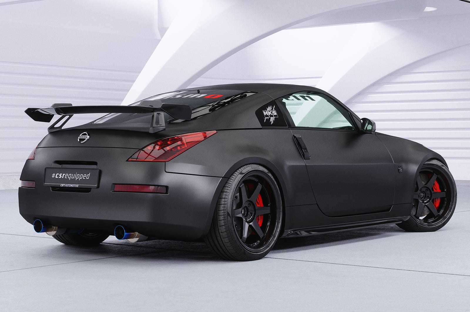 CSR Schwanenhals Heckflügel mit ABE für Nissan 350Z (Z33) Coupe SHF018