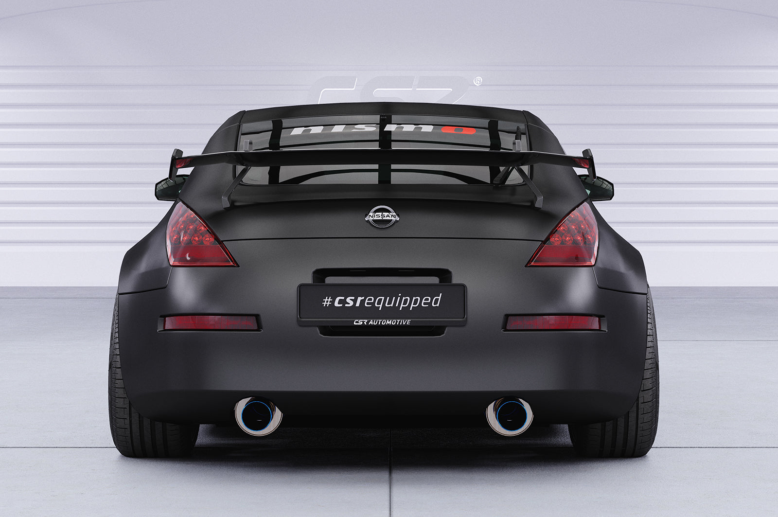 CSR Schwanenhals Heckflügel mit ABE für Nissan 350Z (Z33) Coupe SHF018