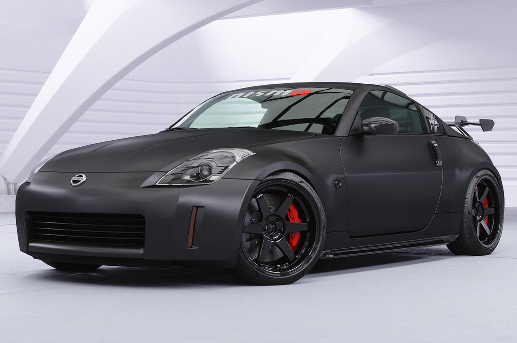 CSR Schwanenhals Heckflügel mit ABE für Nissan 350Z (Z33) Coupe SHF018-D01-F002-F-L Design 1