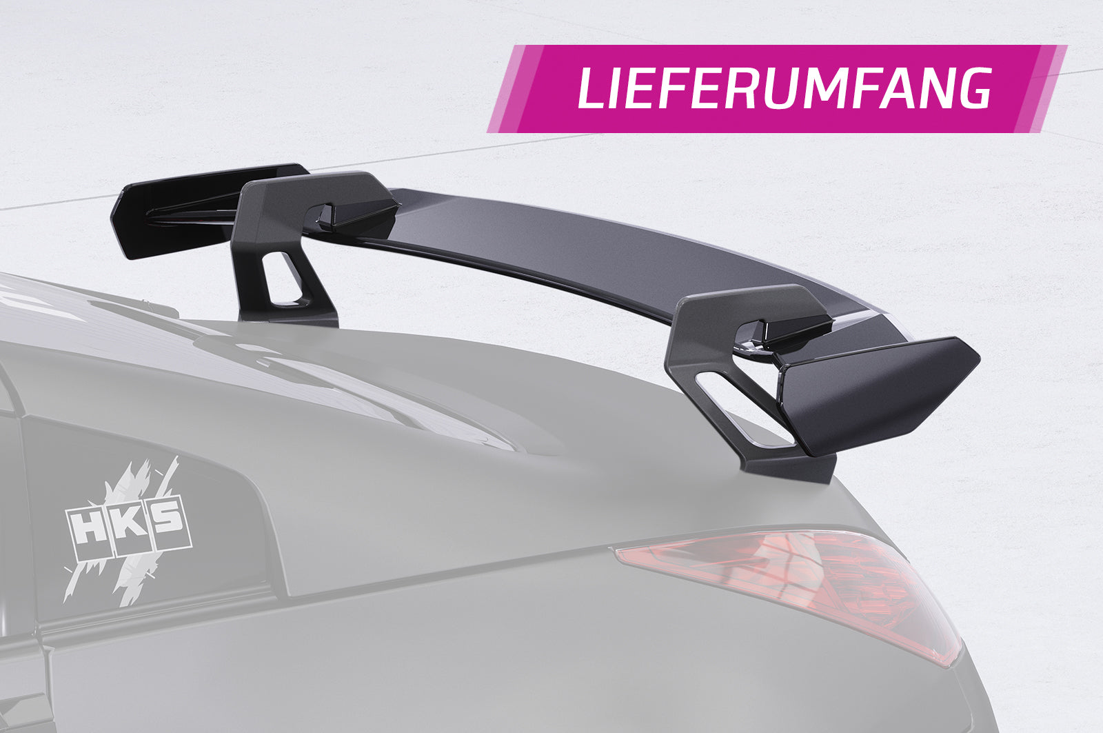 CSR Schwanenhals Heckflügel mit ABE für Nissan 350Z (Z33) Coupe SHF018-D01-F002-F-L Design 1