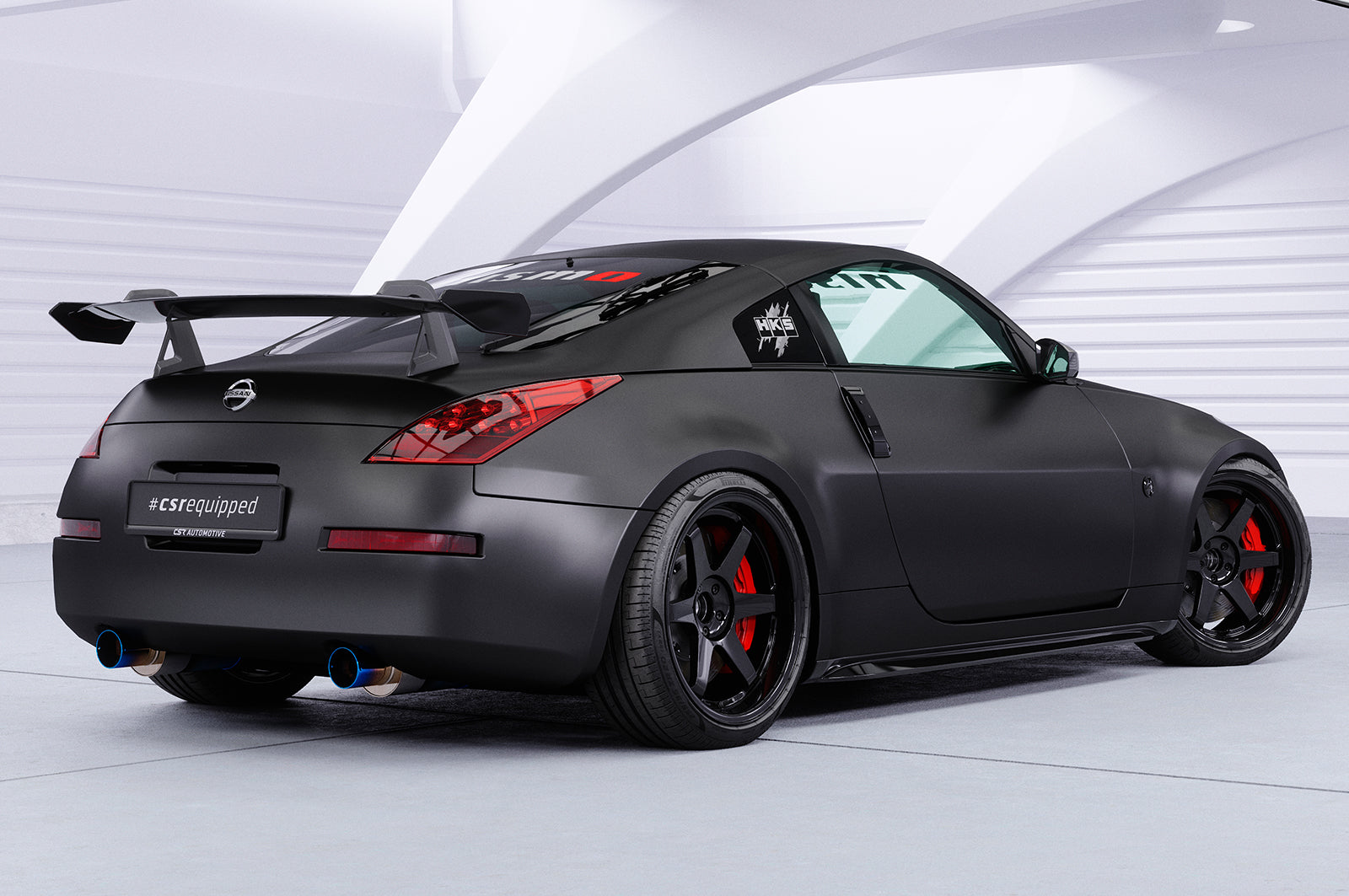 CSR Schwanenhals Heckflügel mit ABE für Nissan 350Z (Z33) Coupe SHF018