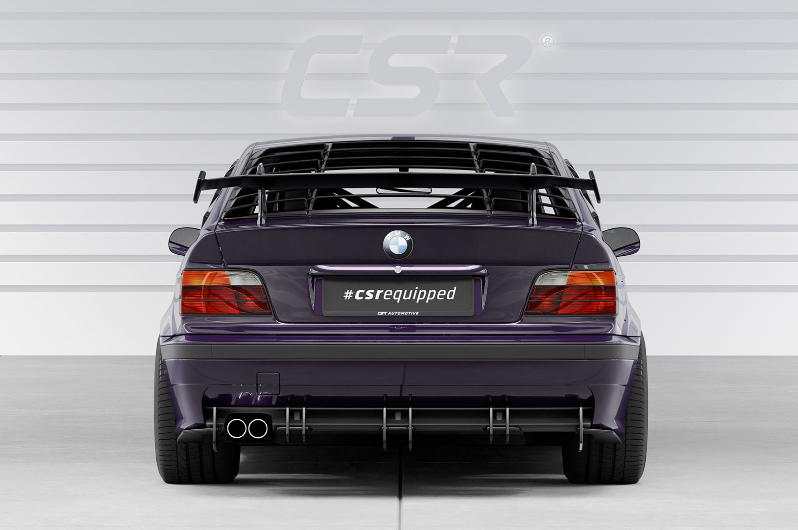 CSR Schwanenhals Heckflügel mit ABE für BMW 3er / M3 E36 Coupe SHF019