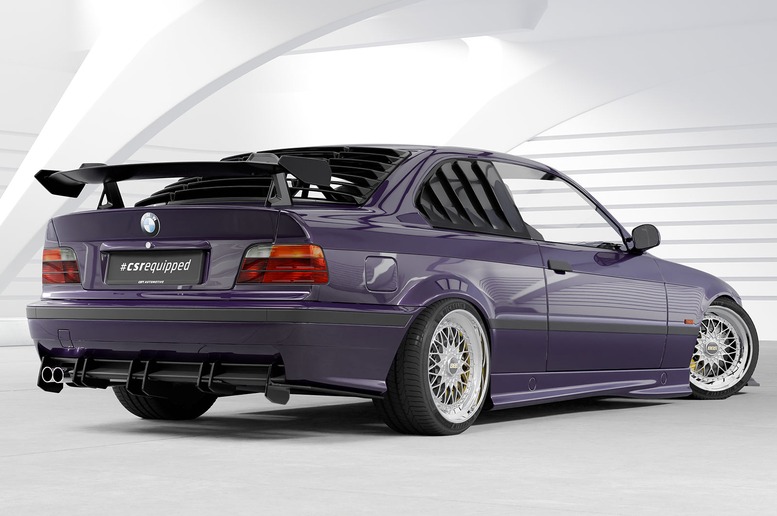CSR Schwanenhals Heckflügel mit ABE für BMW 3er / M3 E36 Coupe SHF019