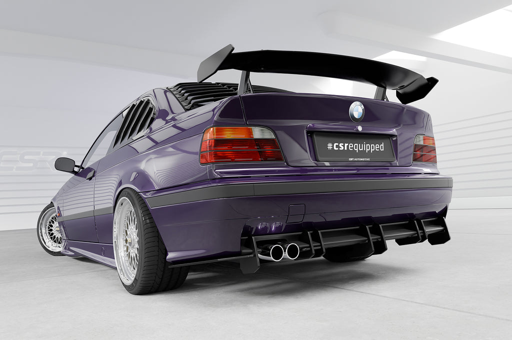 CSR Schwanenhals Heckflügel mit ABE für BMW 3er / M3 E36 Coupe SHF019-D02-F003-F-L Design 2