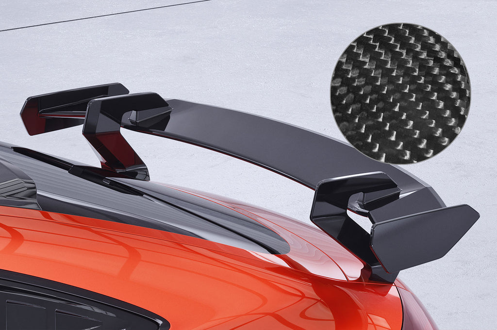 CSR Schwanenhals Heckflügel mit ABE für Audi TT RS 8J Coupe (nur RS) SHF020-D01-C Carbon Look Hochglanz (keine Lackierung erforderlich)
