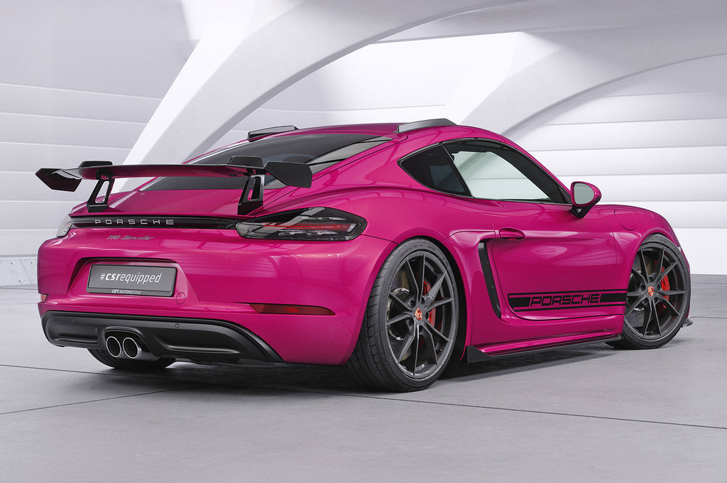 CSR Schwanenhals Heckflügel mit ABE für Porsche 718 Cayman (Typ 982) SHF021