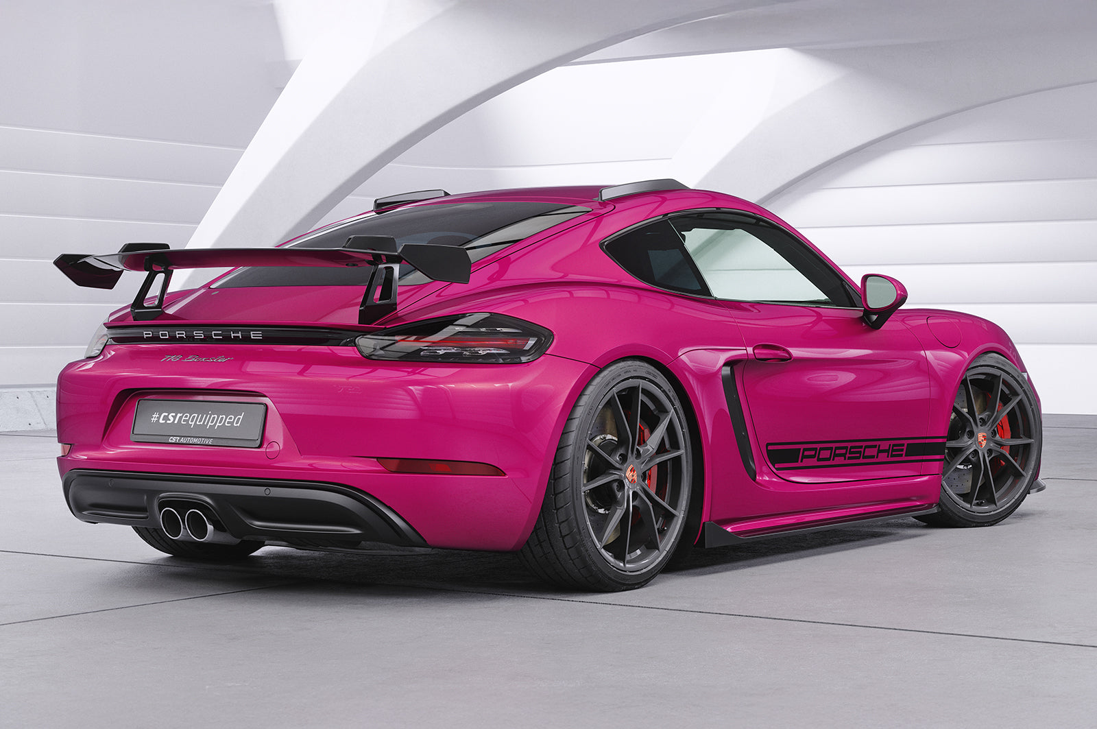 CSR Schwanenhals Heckflügel mit ABE für Porsche 718 Cayman (Typ 982) SHF021