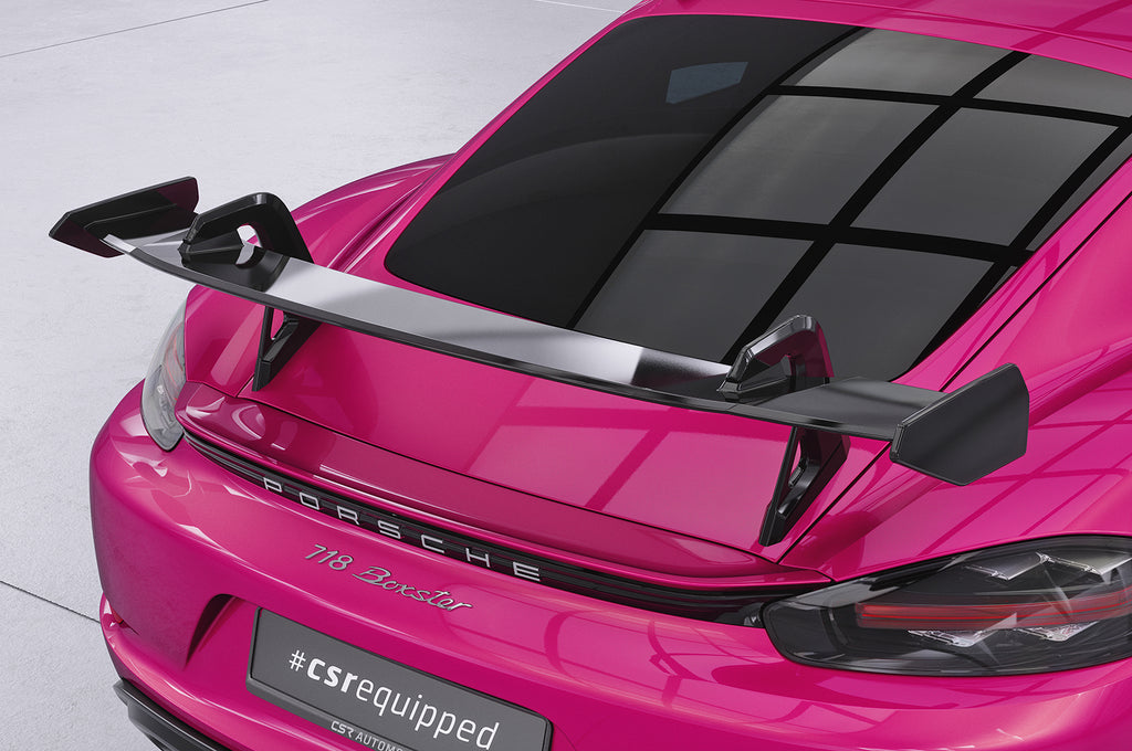 CSR Schwanenhals Heckflügel mit ABE für Porsche 718 Cayman (Typ 982) SHF021
