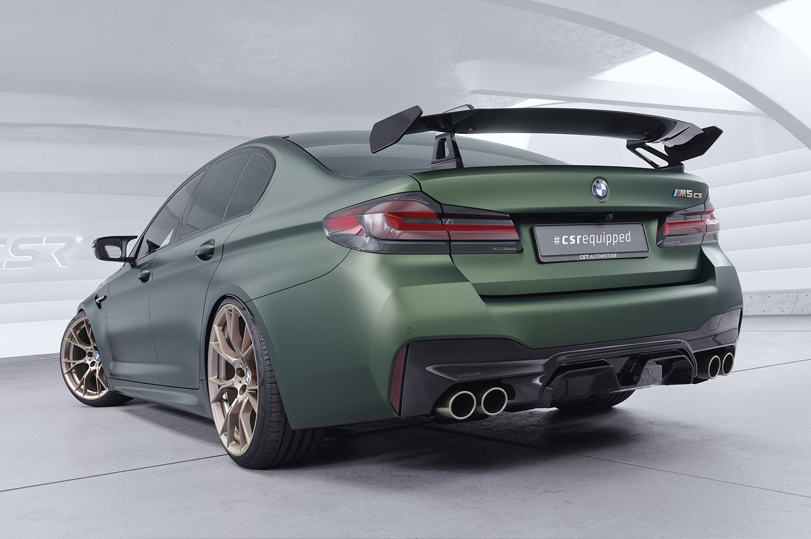 CSR Schwanenhals Heckflügel mit ABE für BMW 5er G30 / M5 F90 Limousine SHF023