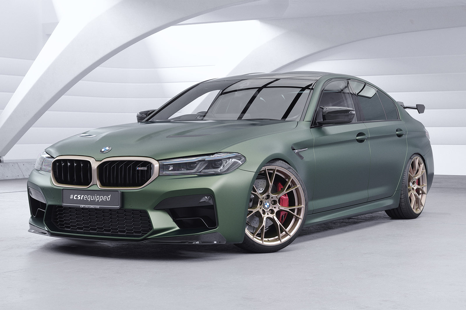 CSR Schwanenhals Heckflügel mit ABE für BMW 5er G30 / M5 F90 Limousine SHF023-D01-F002-F-L Design 1