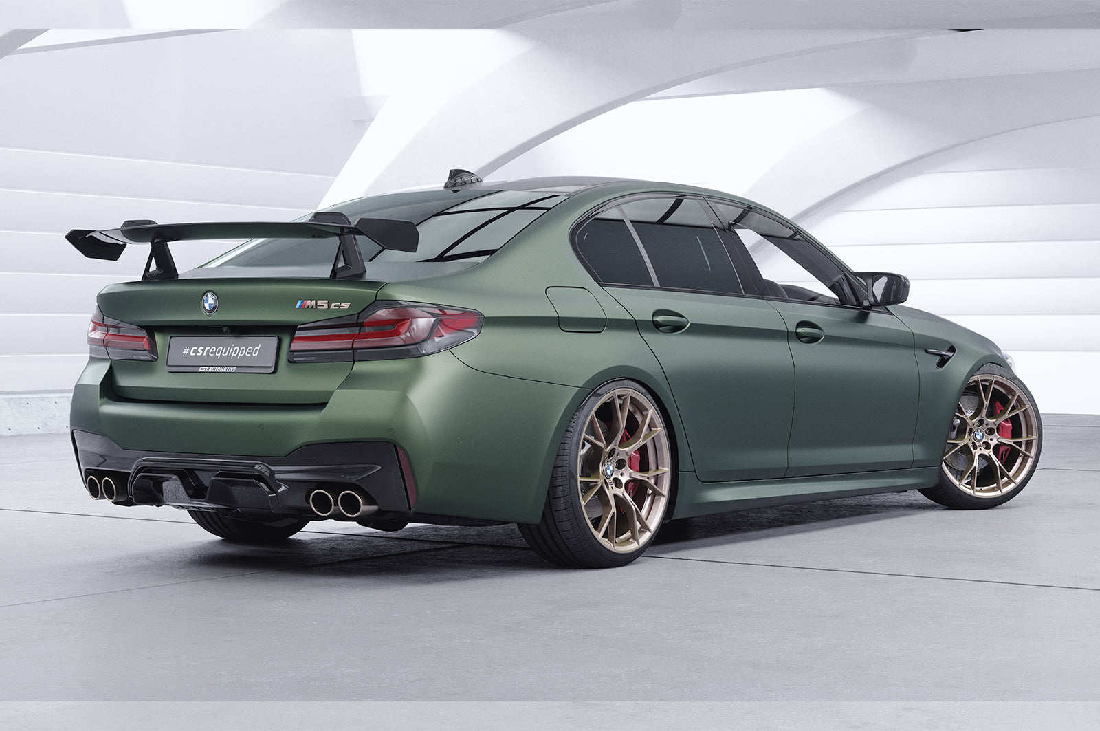 CSR Schwanenhals Heckflügel mit ABE für BMW 5er G30 / M5 F90 Limousine SHF023
