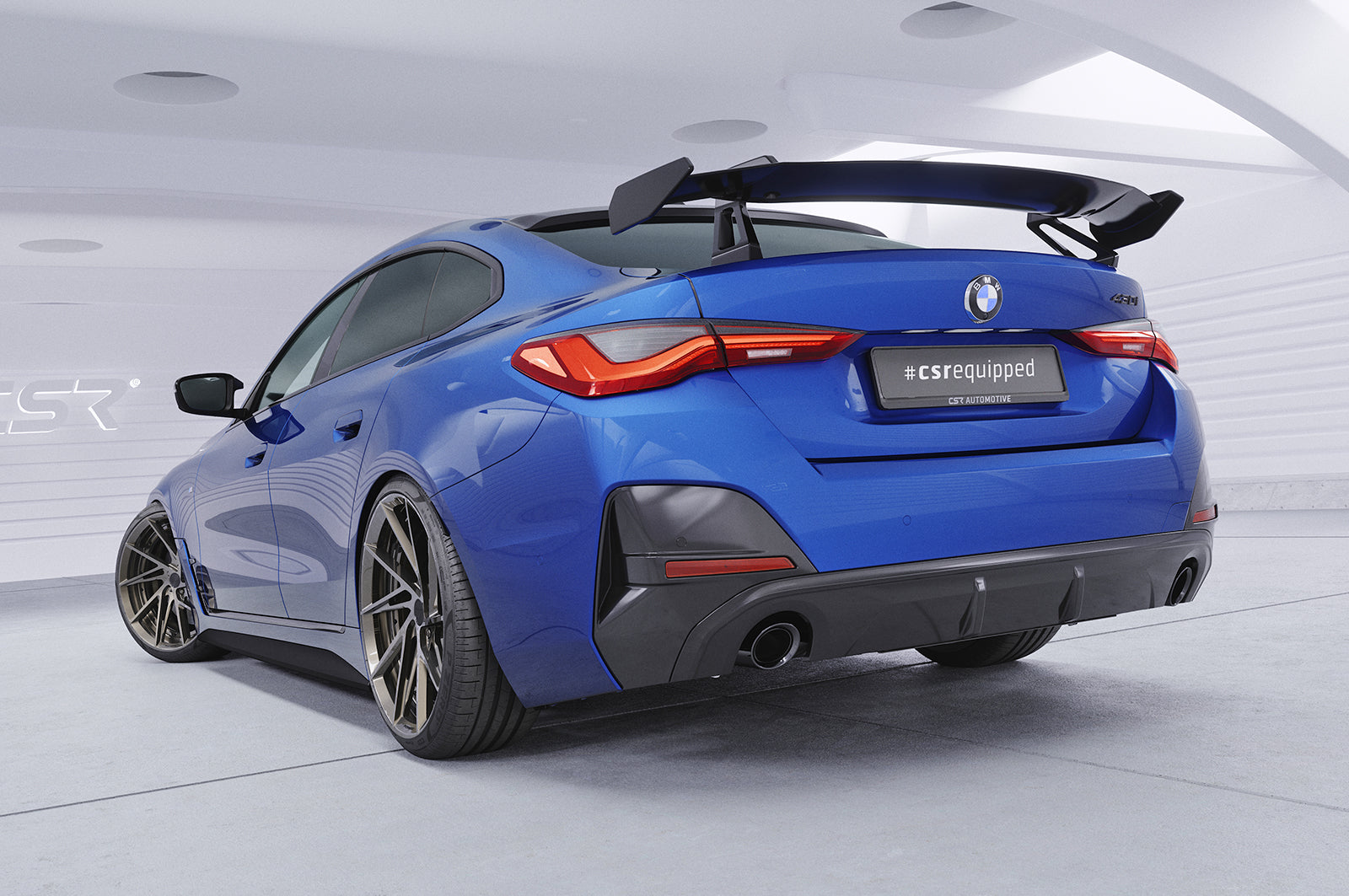 CSR Schwanenhals Heckflügel mit ABE für BMW 4er / i4 G26 Gran Coupe SHF025
