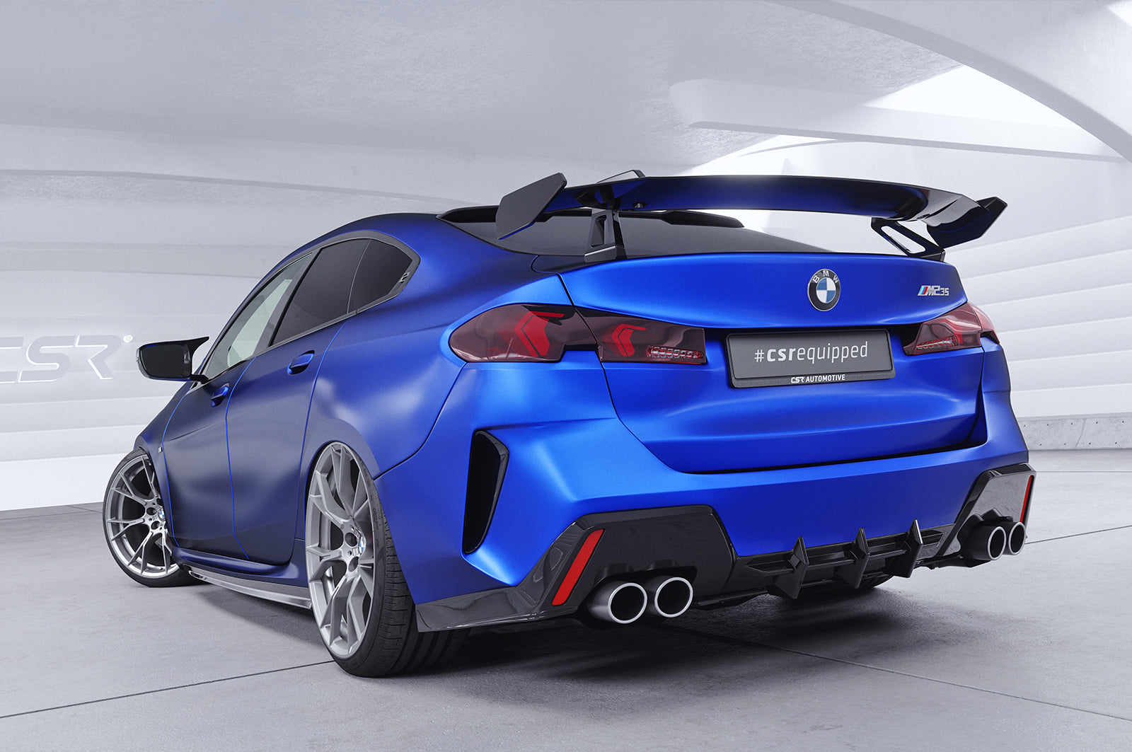CSR Schwanenhals Heckflügel mit ABE für BMW 2er F74 Gran Coupe SHF026