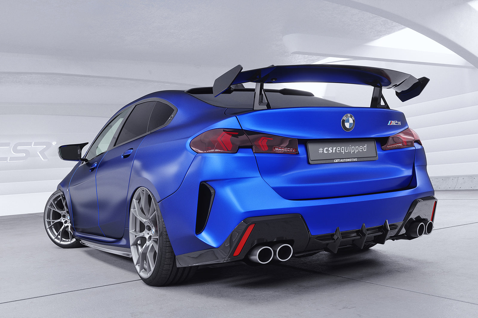 CSR Schwanenhals Heckflügel mit ABE für BMW 2er F74 Gran Coupe SHF026