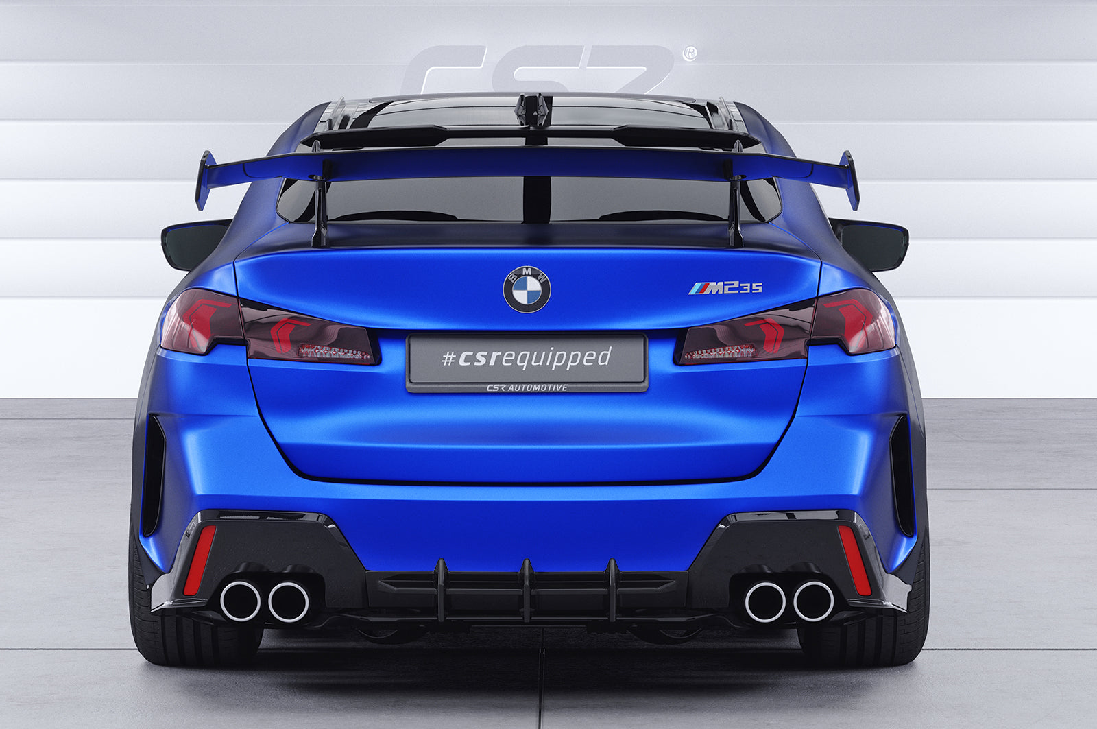 CSR Schwanenhals Heckflügel mit ABE für BMW 2er F74 Gran Coupe SHF026-D02-F002-F-L Design 2