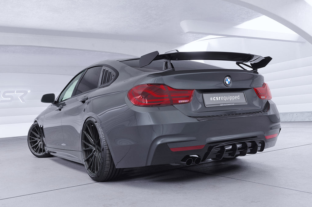 CSR Schwanenhals Heckflügel mit ABE für BMW 4er F36 Gran Coupe SHF027
