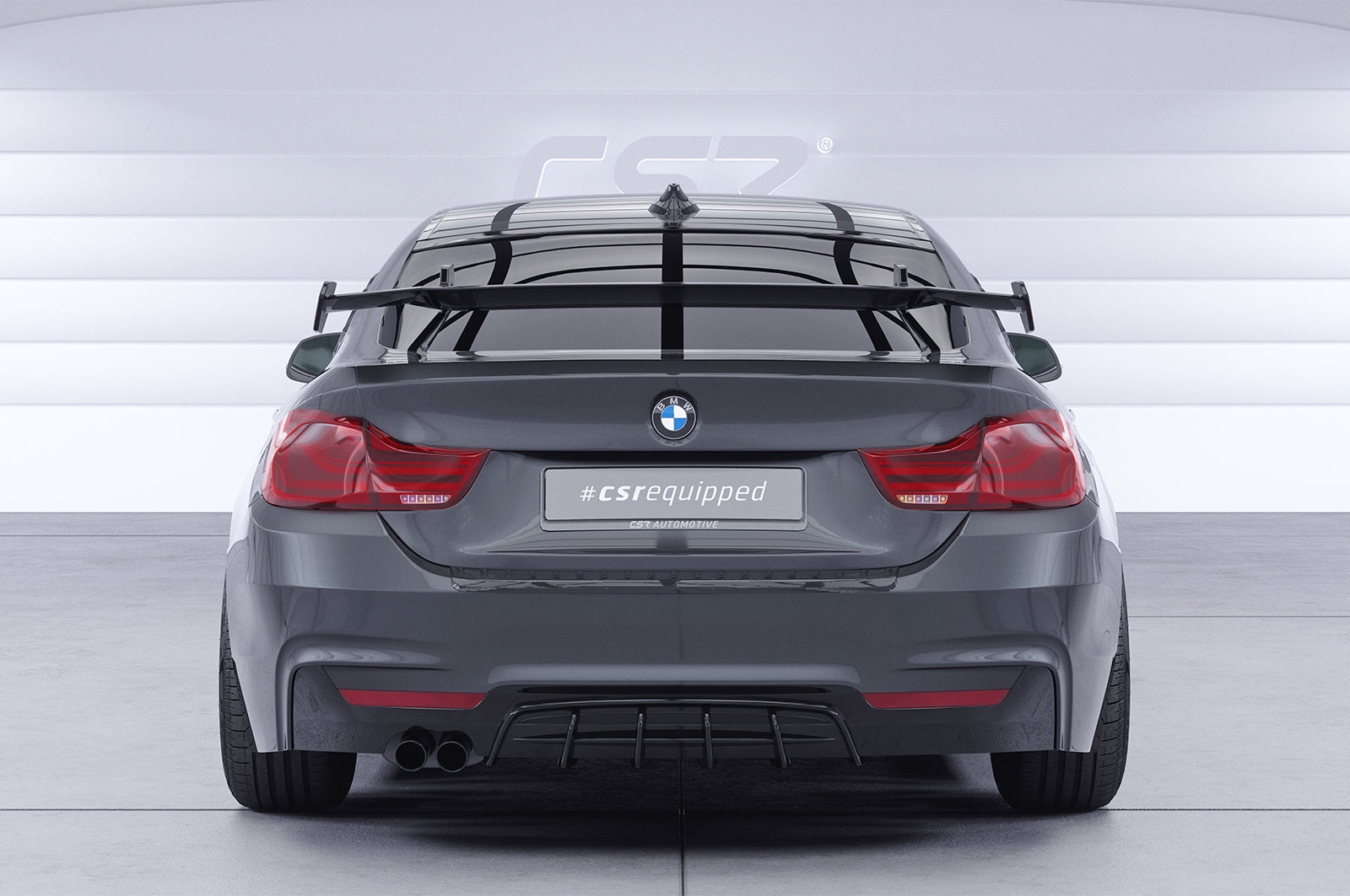 CSR Schwanenhals Heckflügel mit ABE für BMW 4er F36 Gran Coupe SHF027