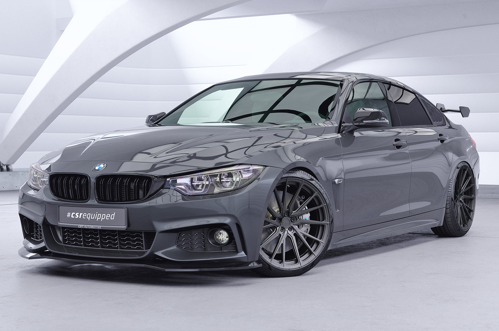 CSR Schwanenhals Heckflügel mit ABE für BMW 4er F36 Gran Coupe SHF027-D02-F002-F-L Design 2