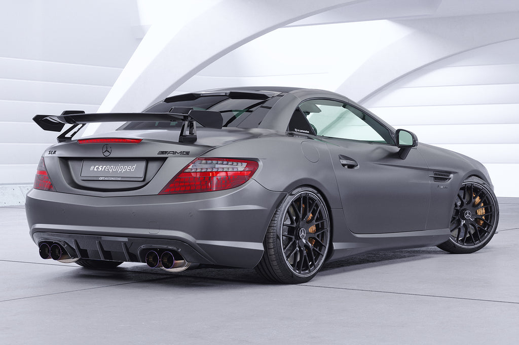 CSR Schwanenhals Heckflügel mit ABE für Mercedes-Benz SLK / SLC R172 SHF028-D01-F003-F-L Design 1