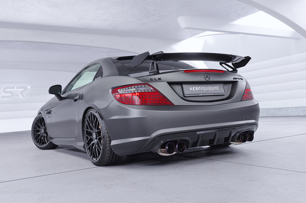CSR Schwanenhals Heckflügel mit ABE für Mercedes-Benz SLK / SLC R172 SHF028-D01-F003-F-L Design 1