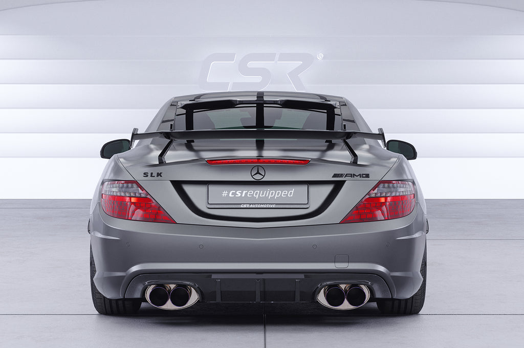 CSR Schwanenhals Heckflügel mit ABE für Mercedes-Benz SLK / SLC R172 SHF028-D01-F003-F-L Design 1