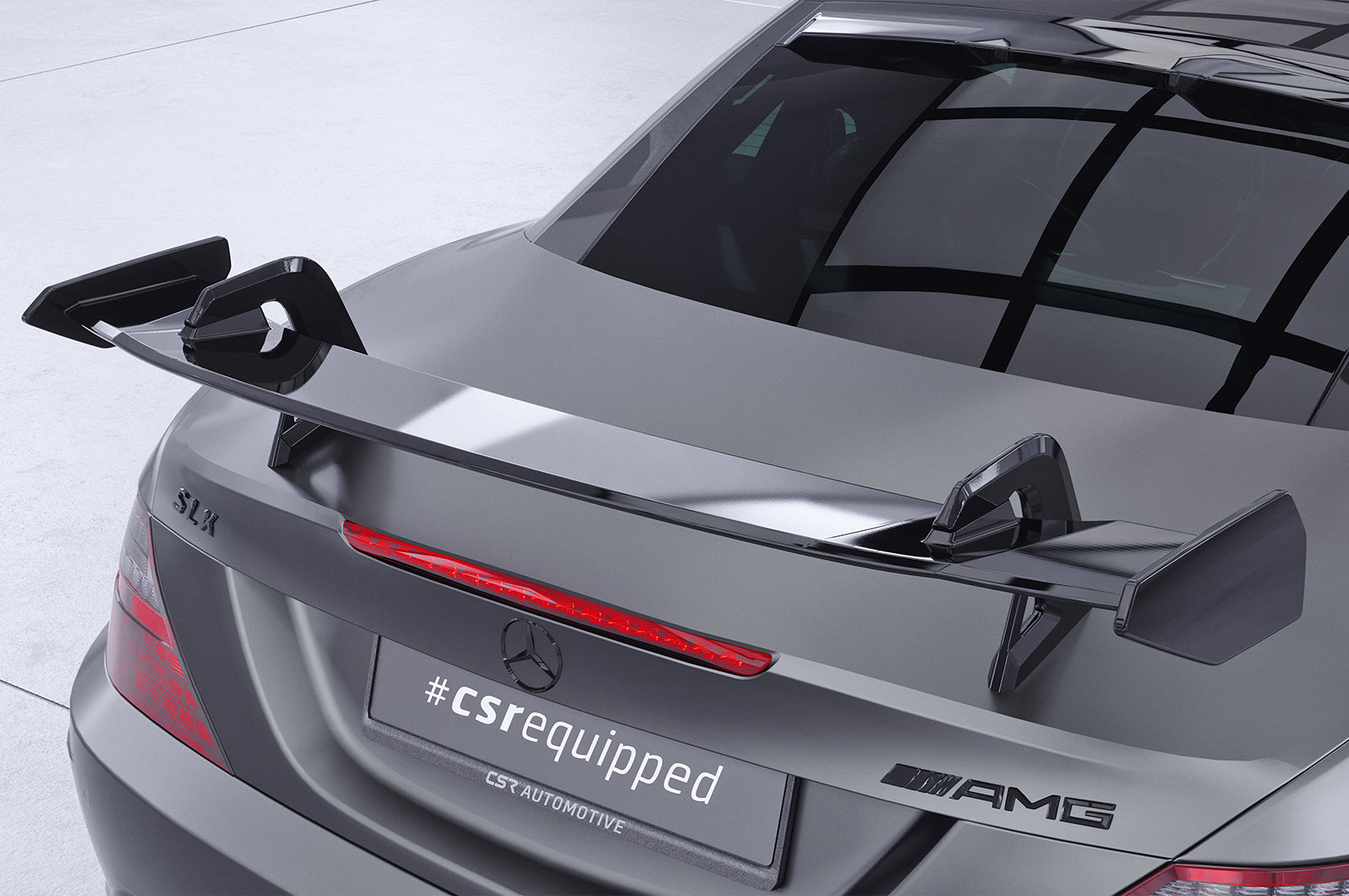 CSR Schwanenhals Heckflügel mit ABE für Mercedes-Benz SLK / SLC R172 SHF028