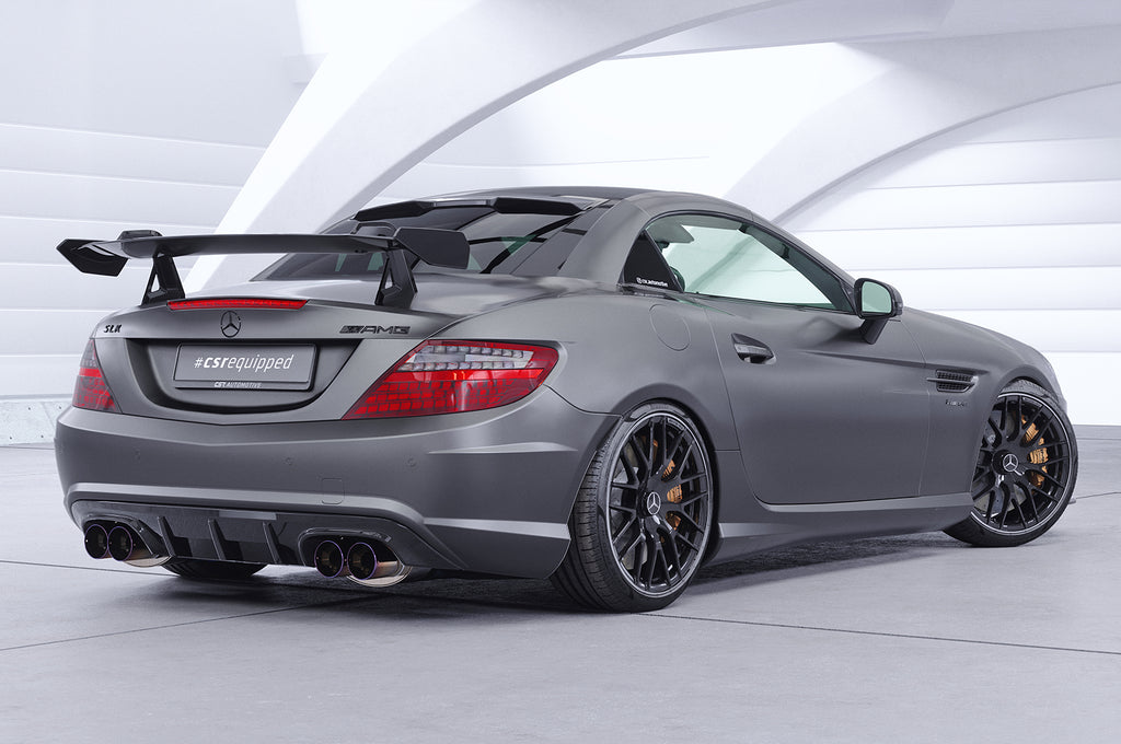 CSR Schwanenhals Heckflügel mit ABE für Mercedes-Benz SLK / SLC R172 SHF028-D02-F003-F-L Design 2