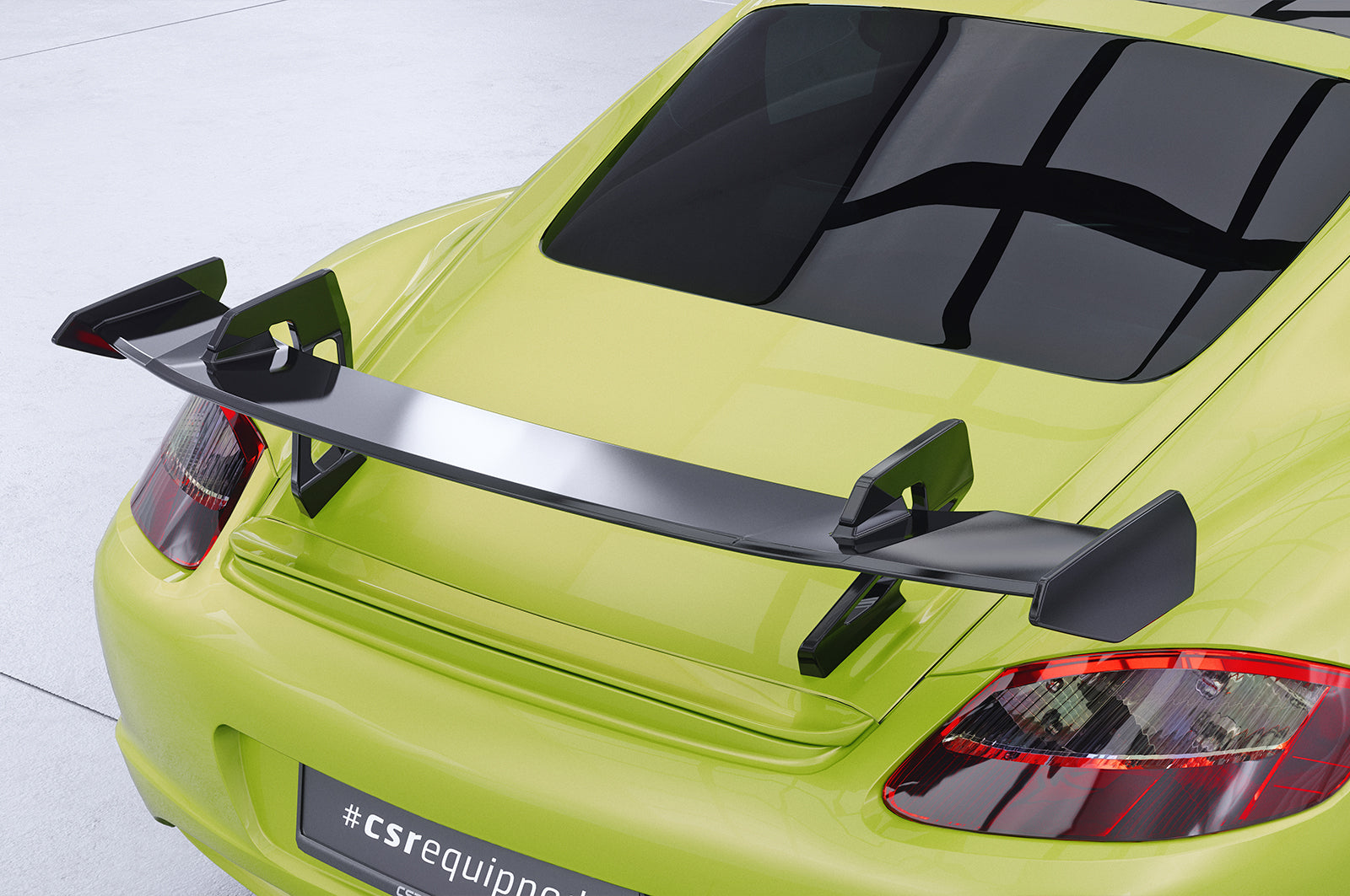 CSR Schwanenhals Heckflügel mit ABE für Porsche Cayman 987c SHF029