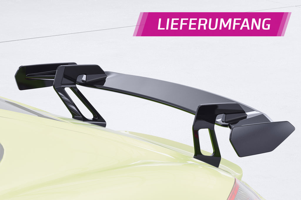 CSR Schwanenhals Heckflügel mit ABE für Porsche Cayman 987c SHF029-D01-F002-F-L Design 1
