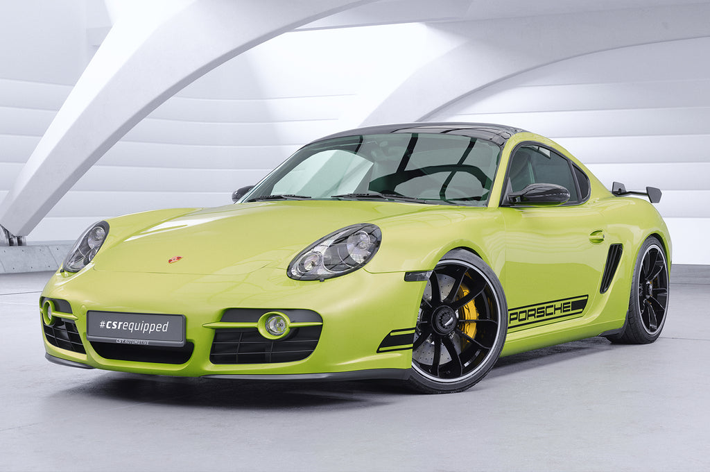 CSR Schwanenhals Heckflügel mit ABE für Porsche Cayman 987c SHF029-D02-F002-F-L Design 2