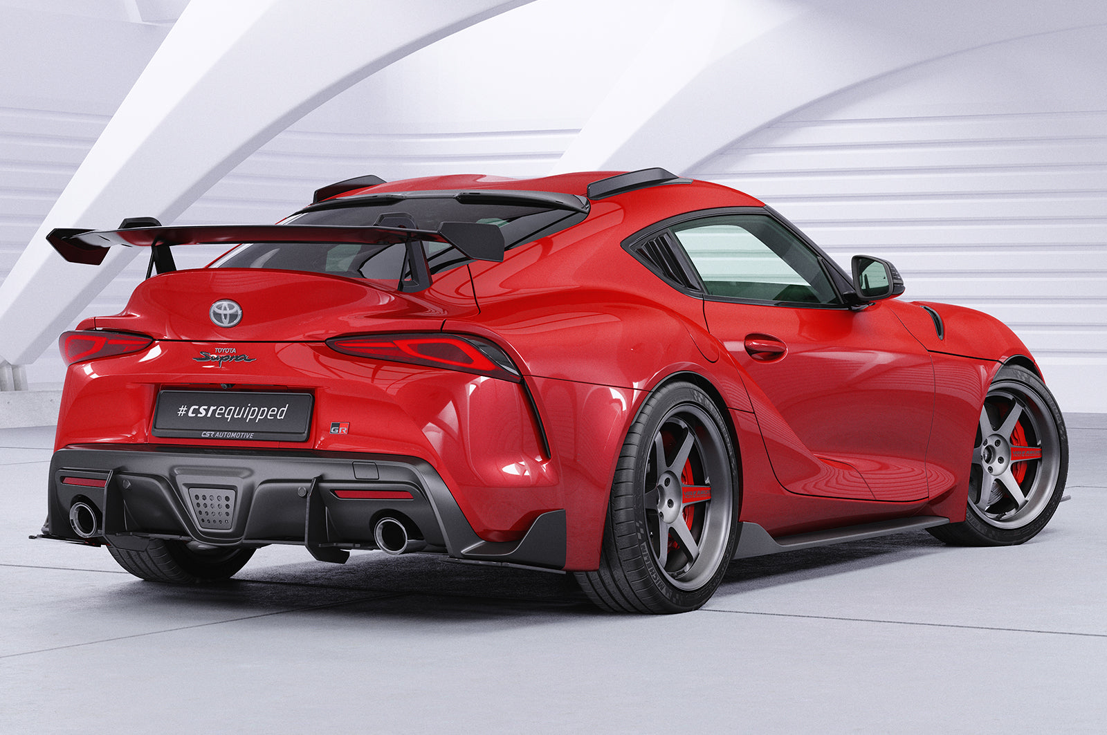 CSR Schwanenhals Heckflügel mit ABE für Toyota GR Supra (A90) SHF030