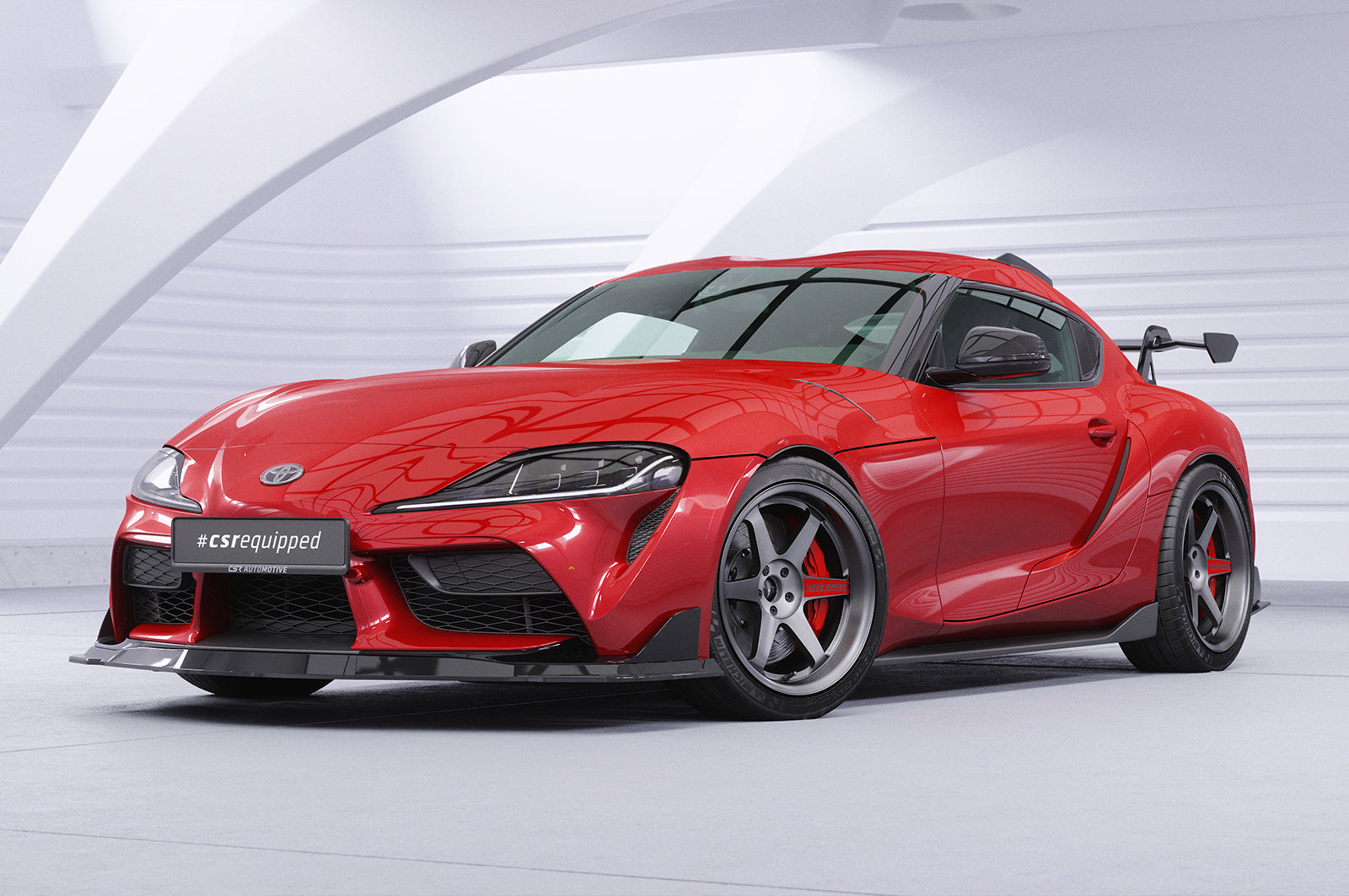 CSR Schwanenhals Heckflügel mit ABE für Toyota GR Supra (A90) SHF030-D02-F002-F-L Design 2