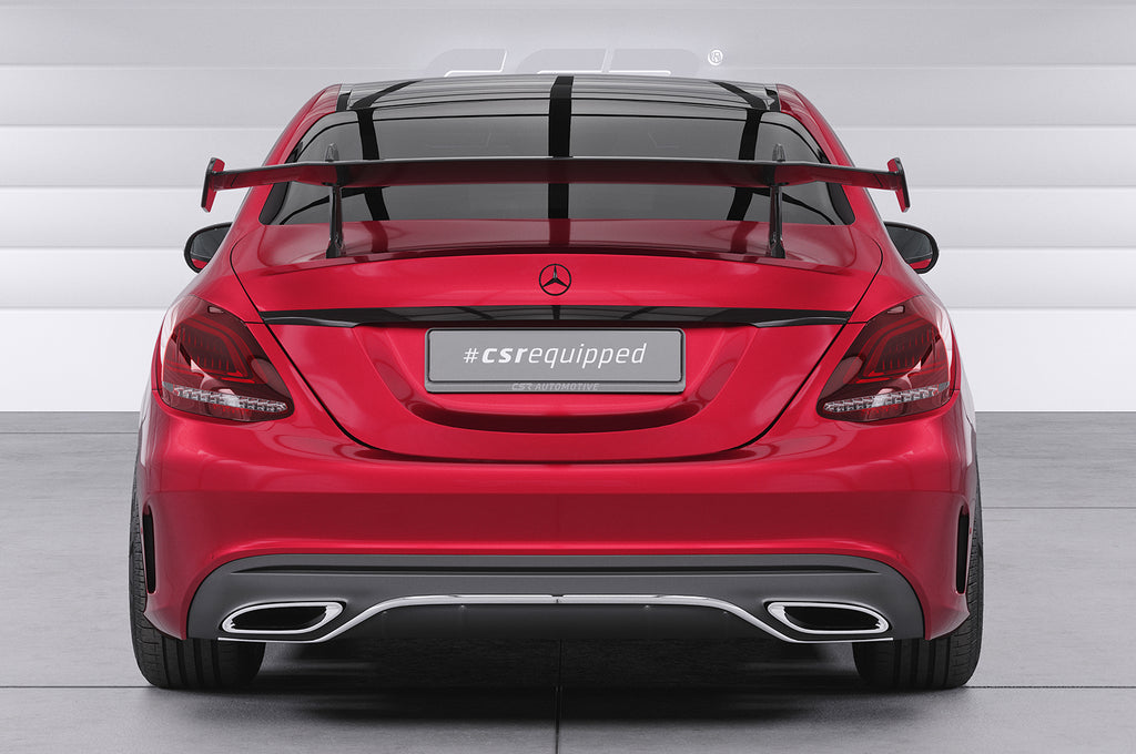 CSR Schwanenhals Heckflügel mit ABE für Mercedes-Benz C-Klasse (W205) Limousine SHF031-D02-F002-F-L Design 2