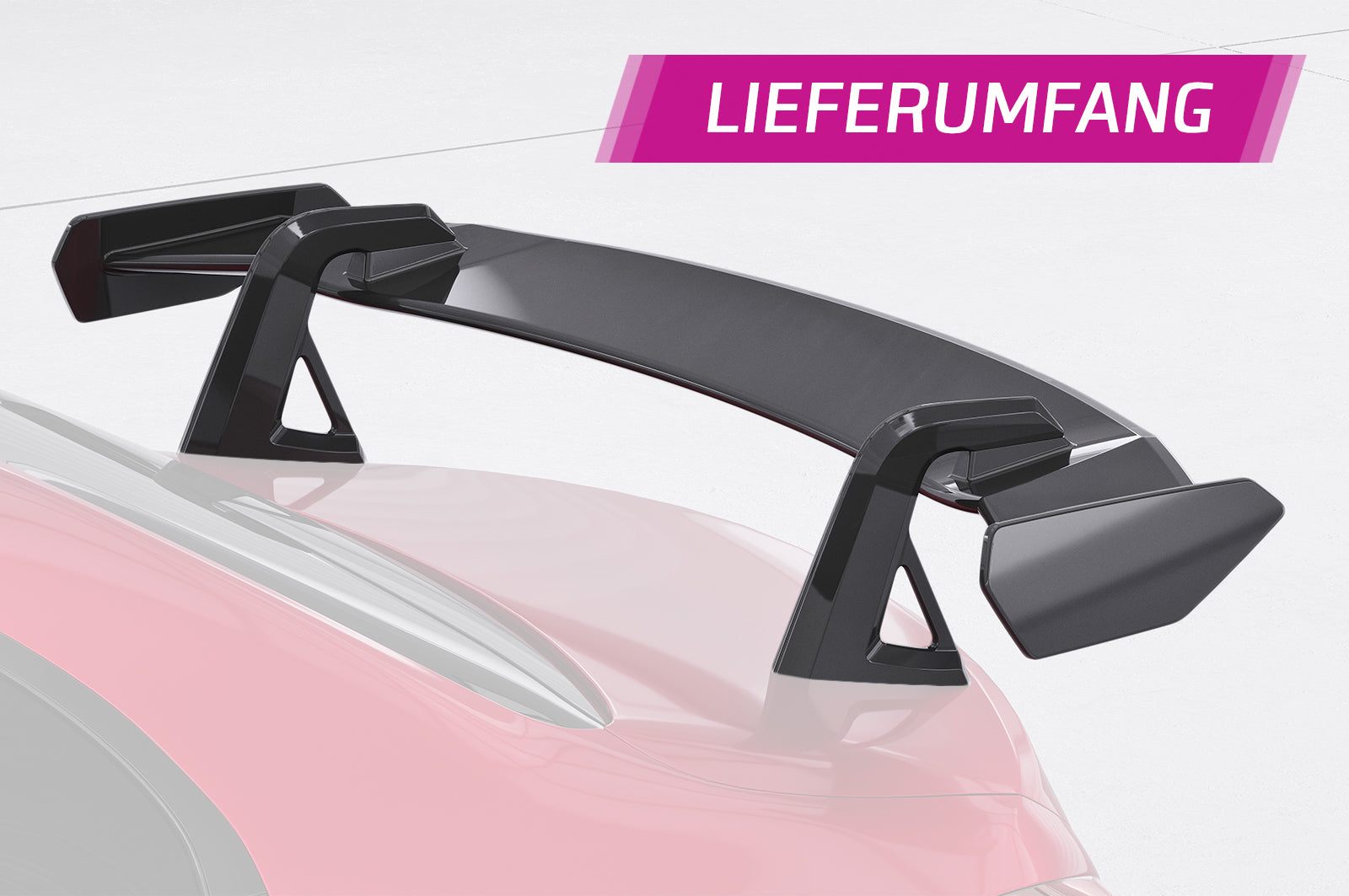 CSR Schwanenhals Heckflügel mit ABE für Mercedes-Benz C-Klasse (W205) Limousine SHF031-D02-F002-F-L Design 2