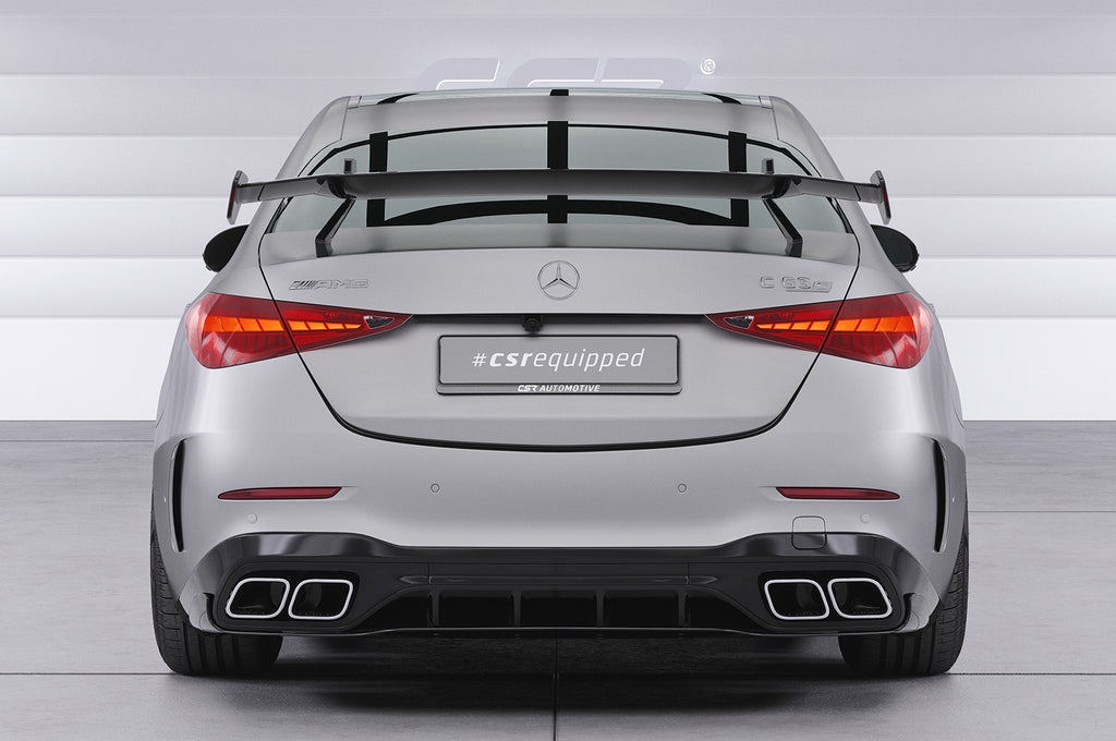 CSR Schwanenhals Heckflügel mit ABE für Mercedes-Benz C-Klasse (W206) Limousine SHF032-D01-F002-F-L Design 1
