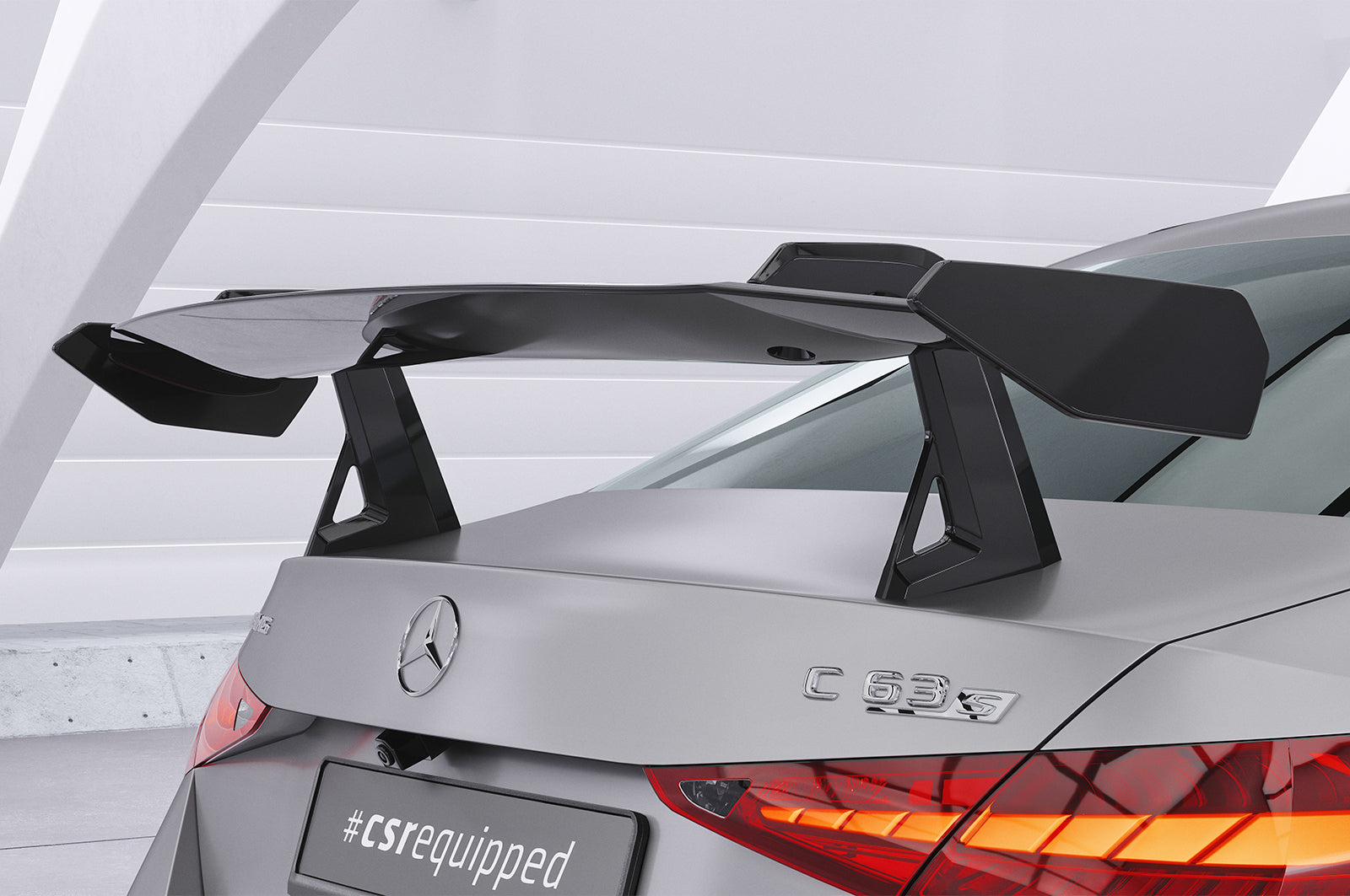 CSR Schwanenhals Heckflügel mit ABE für Mercedes-Benz C-Klasse (W206) Limousine SHF032
